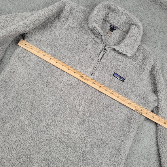 Patagonia Women's L Synchilla Fleece Pullover Gray 1/4 Zip Jacket Sweater - Picture 8 of 9